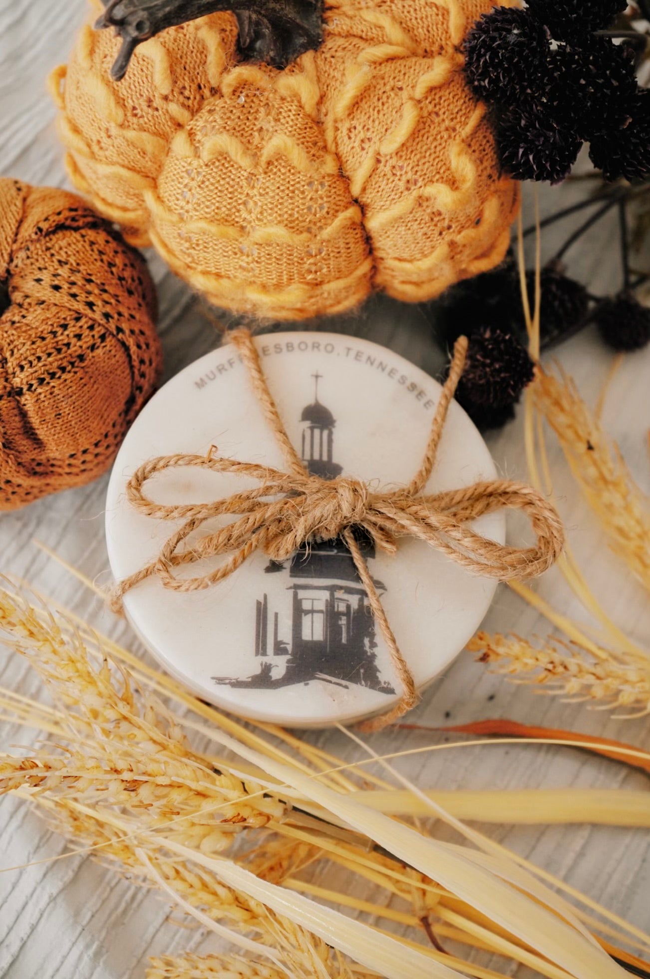 On Boro Time Marble Coaster