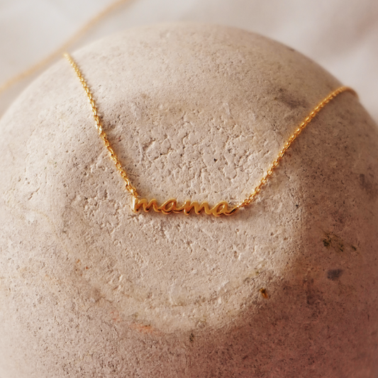 Gold Dipped Mama Necklace