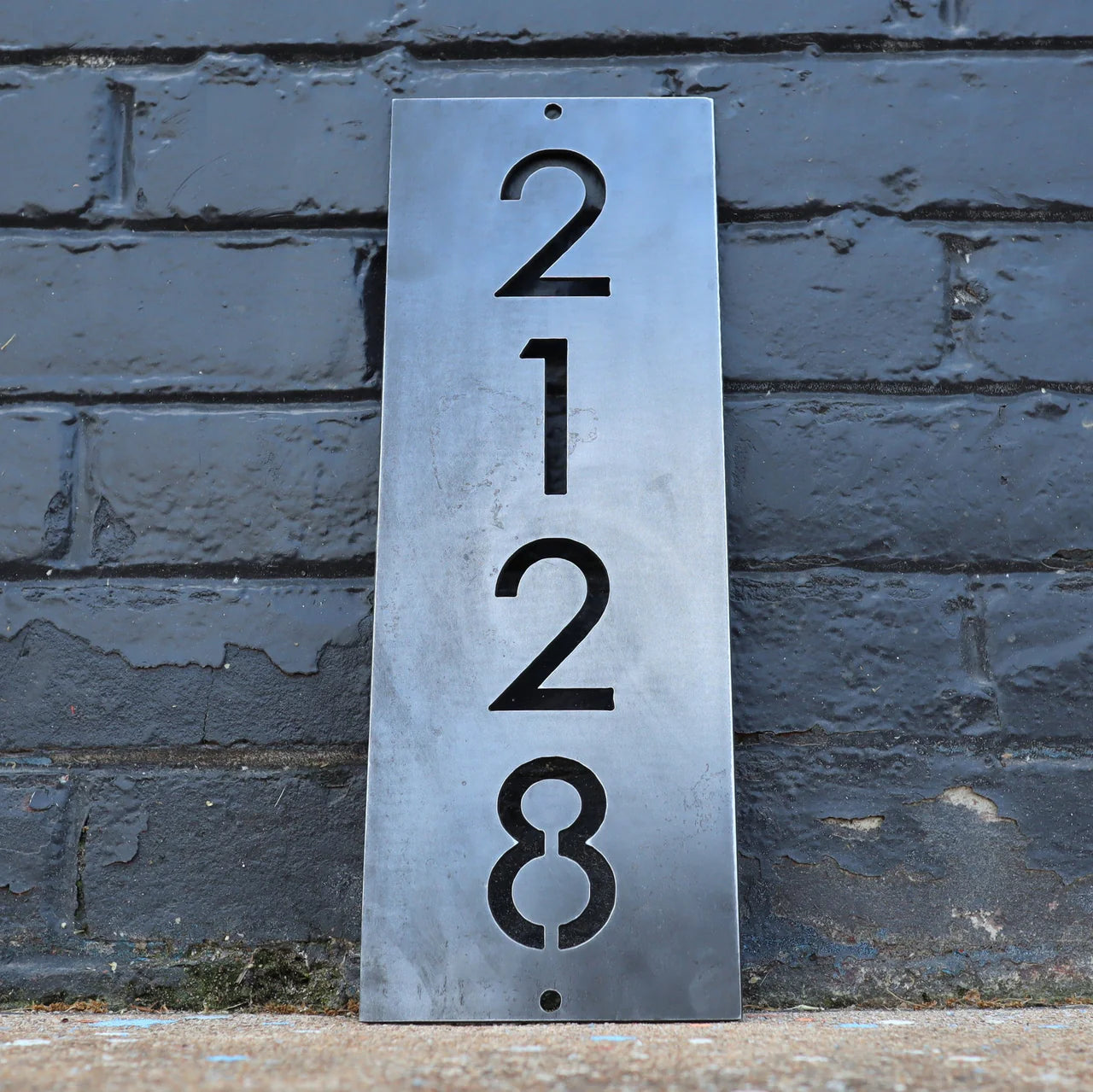 Custom Raw Metal Address Sign