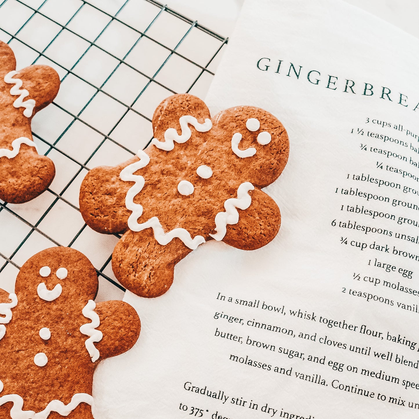 Gingerbread Cookies Tea Towel