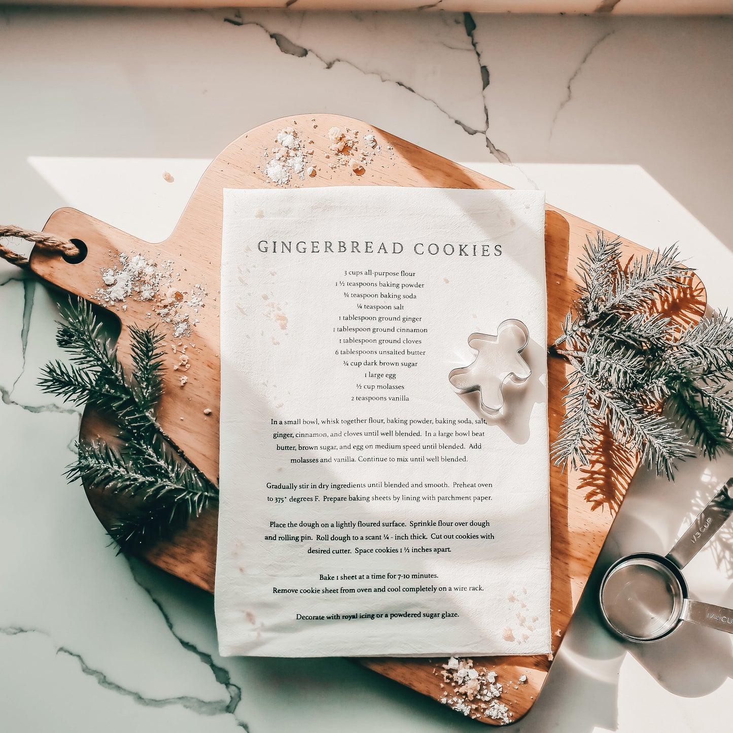 Gingerbread Cookies Tea Towel