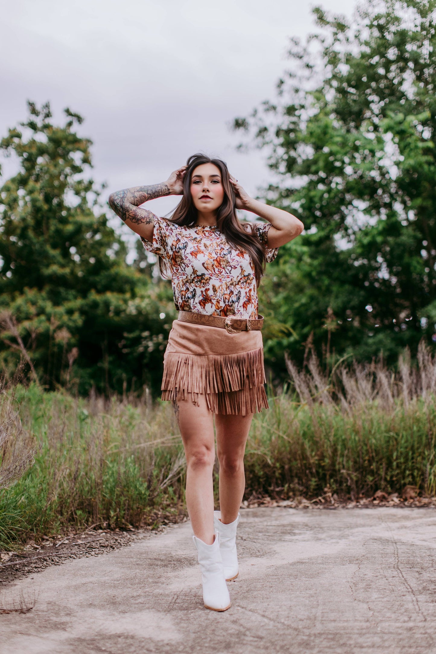 Wild West Short Sleeve Top