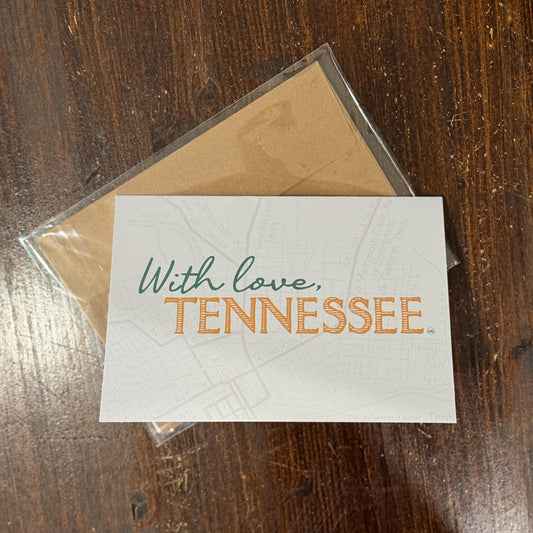 With Love Tennessee Greeting Card