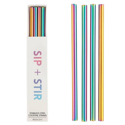Iridescent Cocktail Straw Gift Set