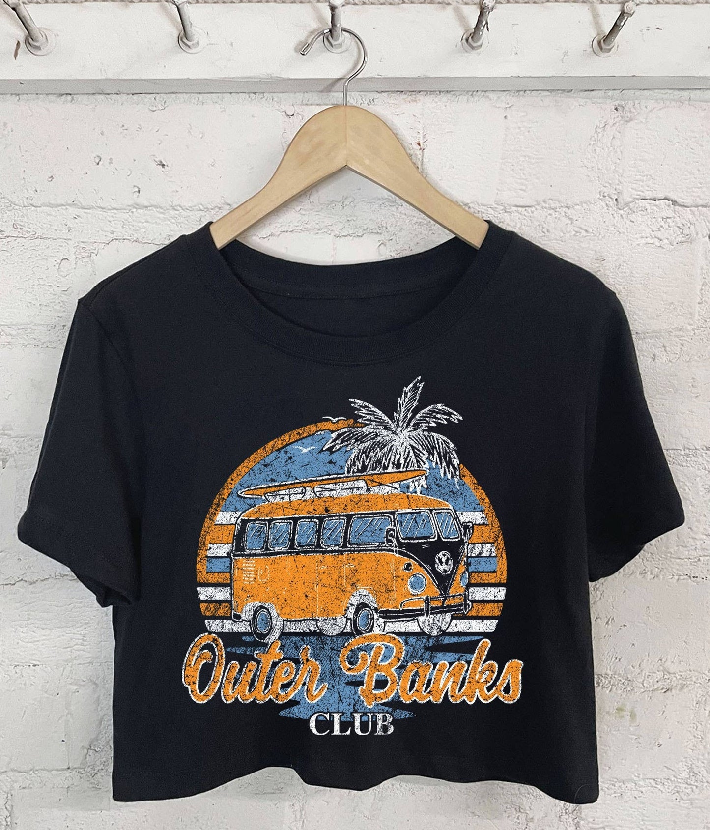 Outer Banks Beach Club Boxy Crop Tee