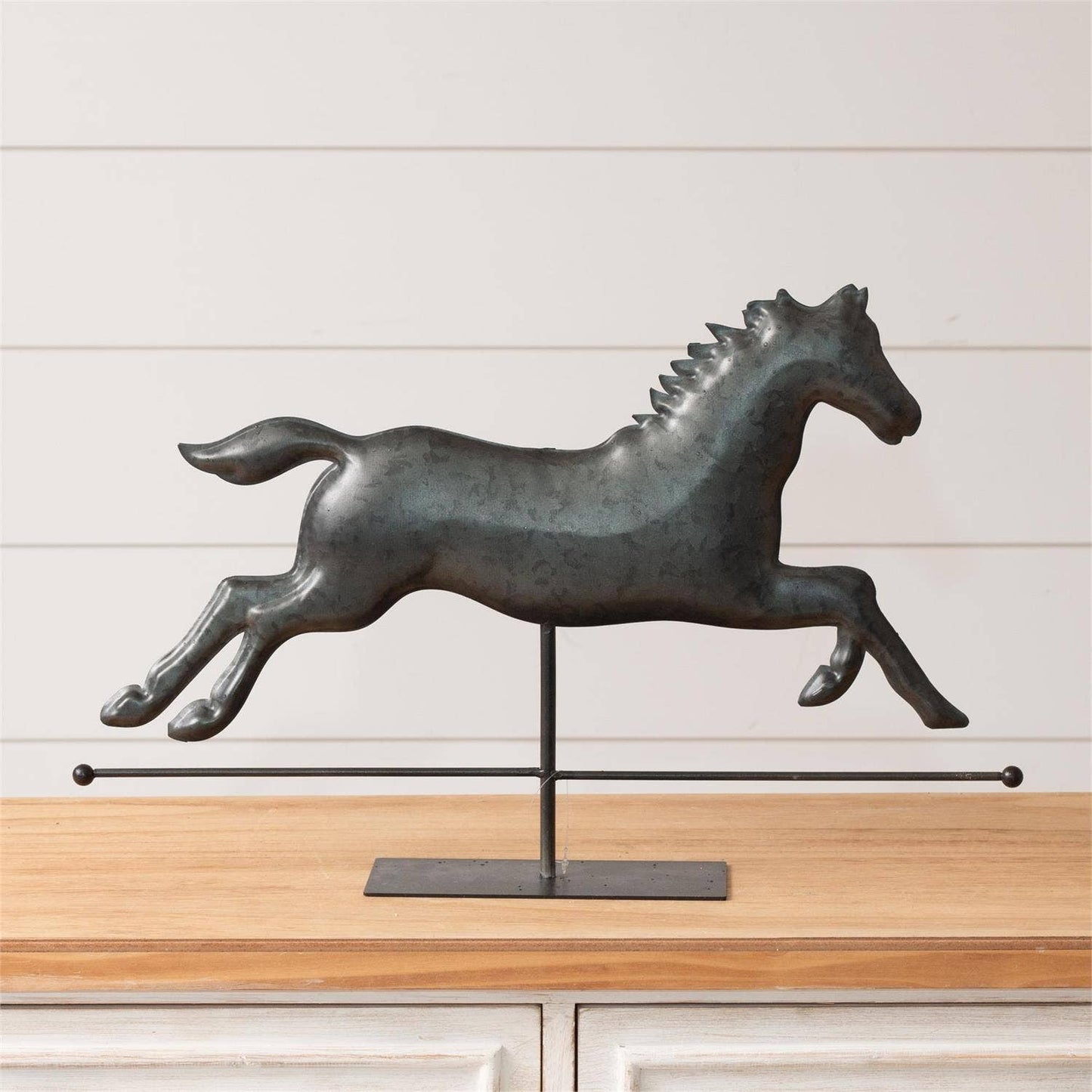 Galloping Horse Weathervane Metal Statue