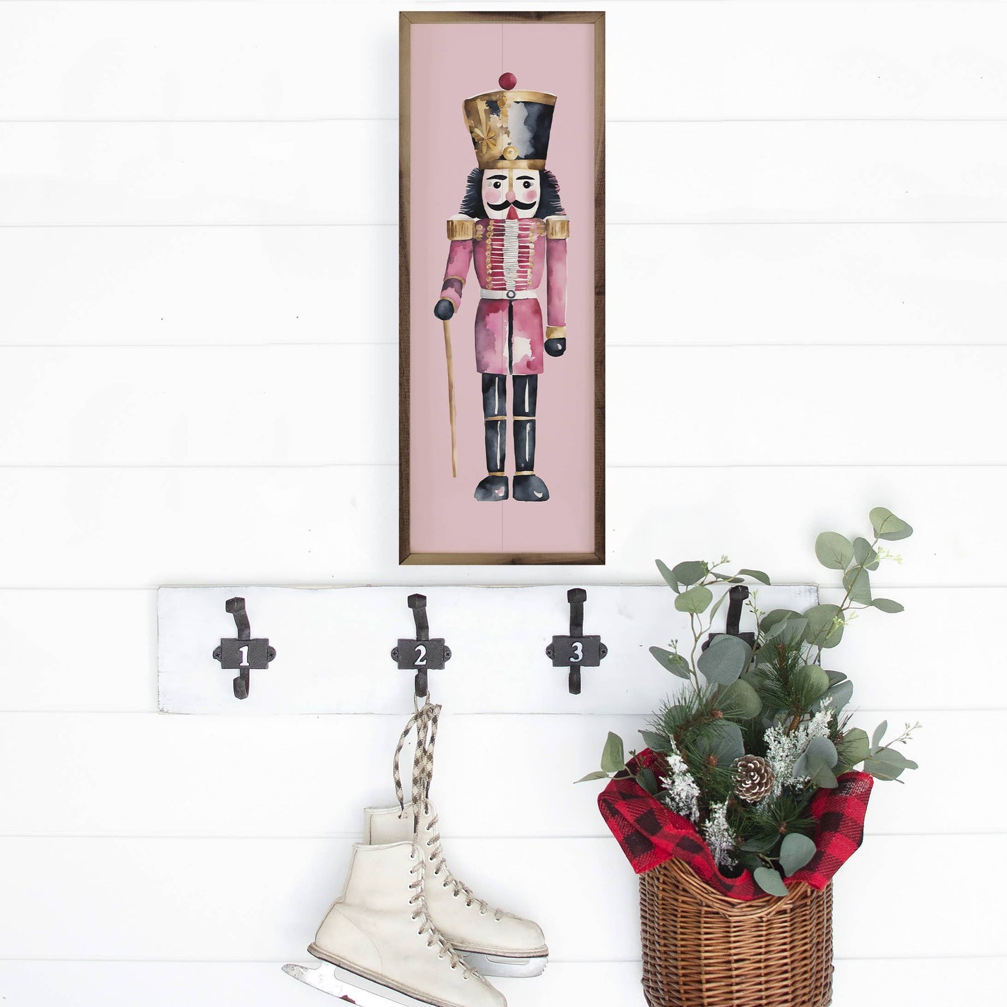 Pink Nutcracker Wood Sign
