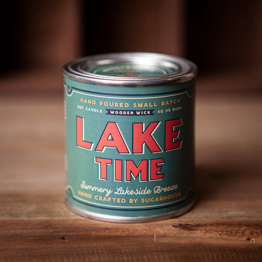 Lake Time Soy Paint Can Candle