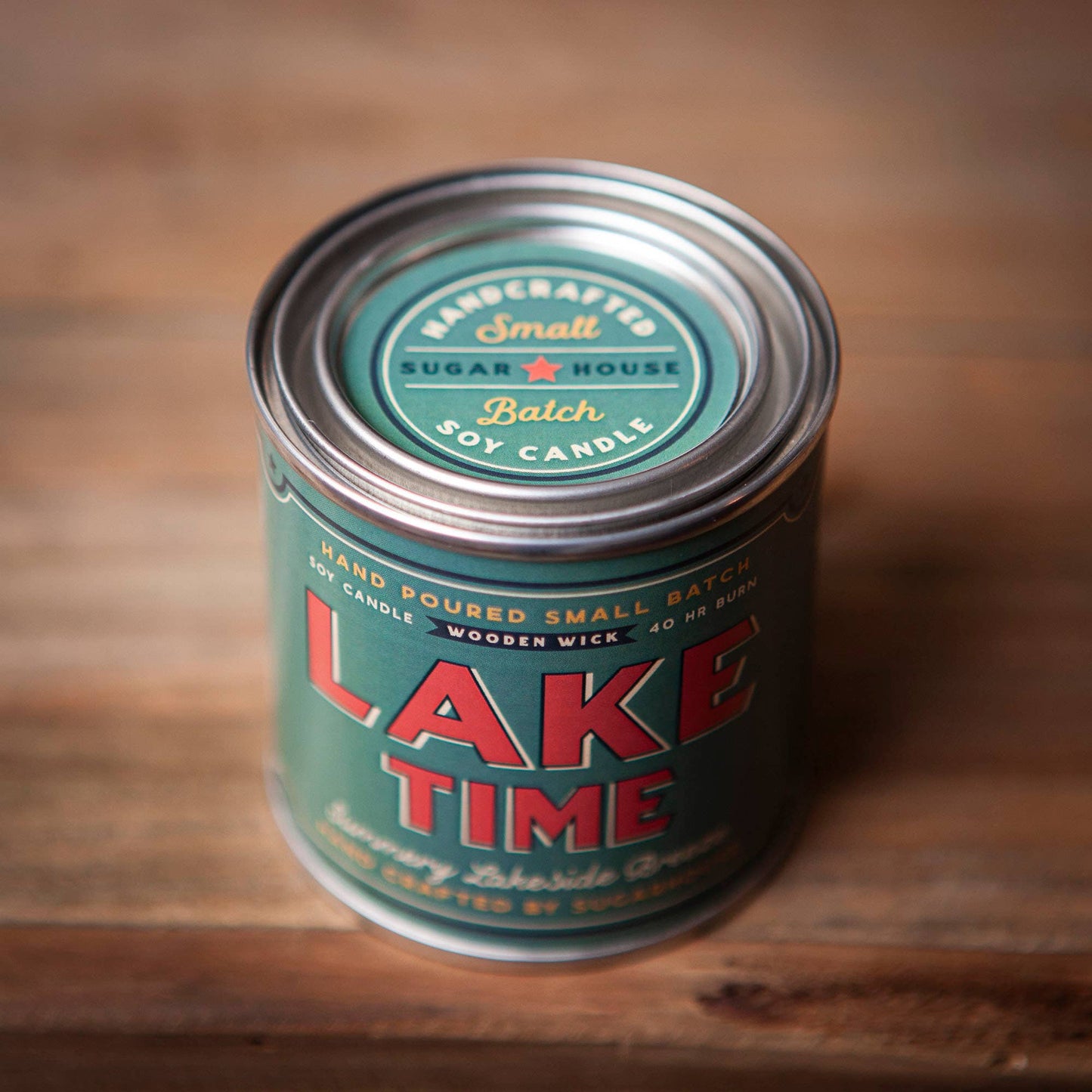 Lake Time Soy Paint Can Candle