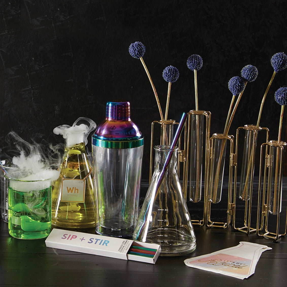 Iridescent Cocktail Straw Gift Set