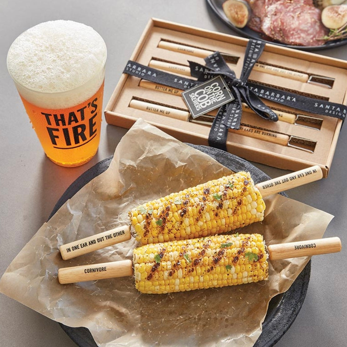 Corn On The Cob Skewers Set Gift Box