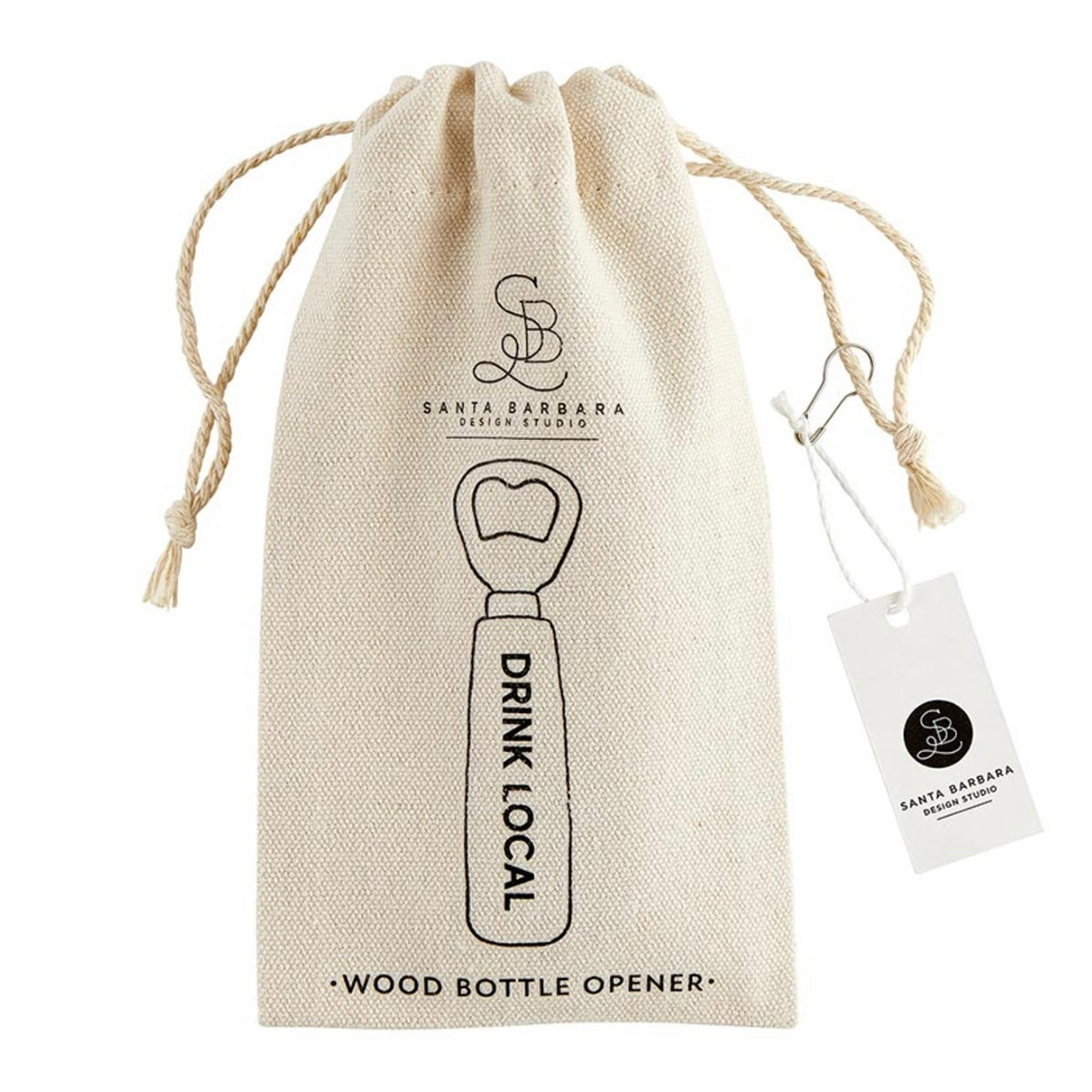 Drink Local Wood Bottle Opener
