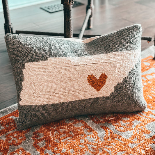 Heart In Tennessee Hook Pillow