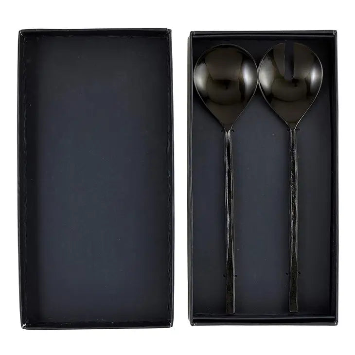 Matte Black Salad Set