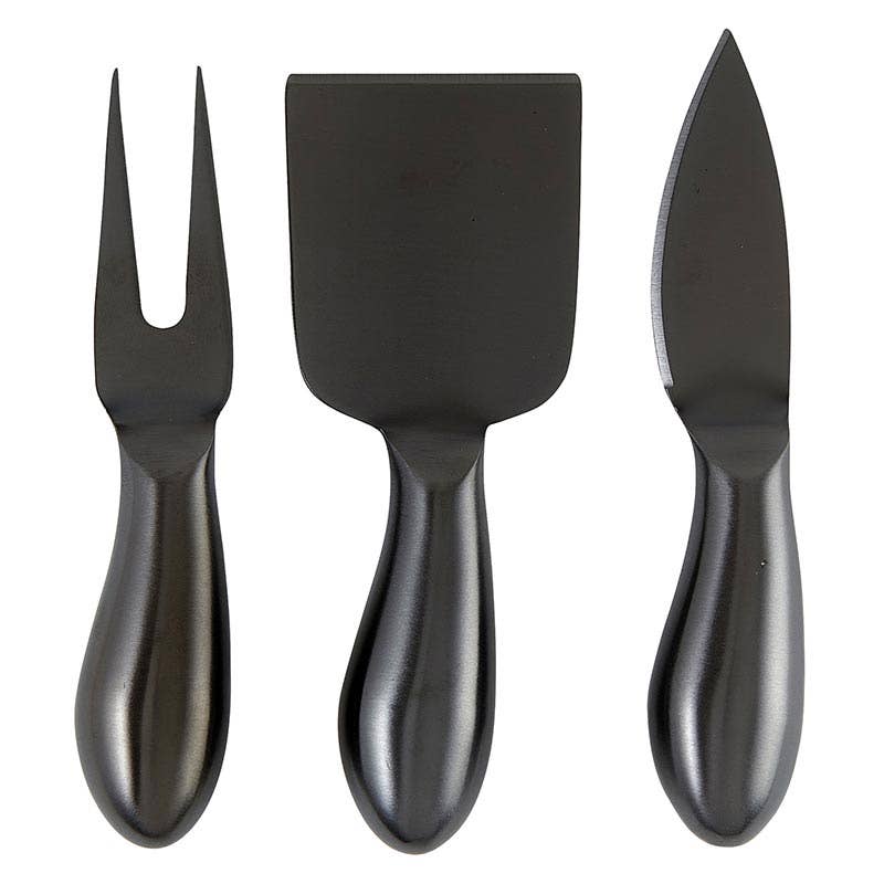 Matte Black Cheese Knvives