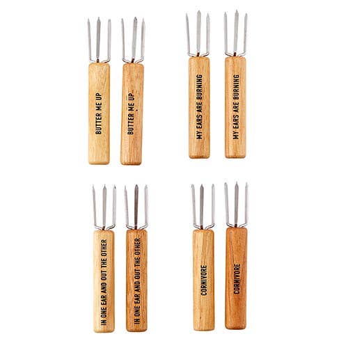Corn On The Cob Skewers Set Gift Box
