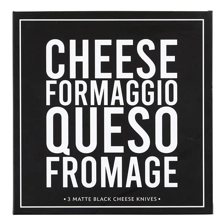 Matte Black Cheese Knvives