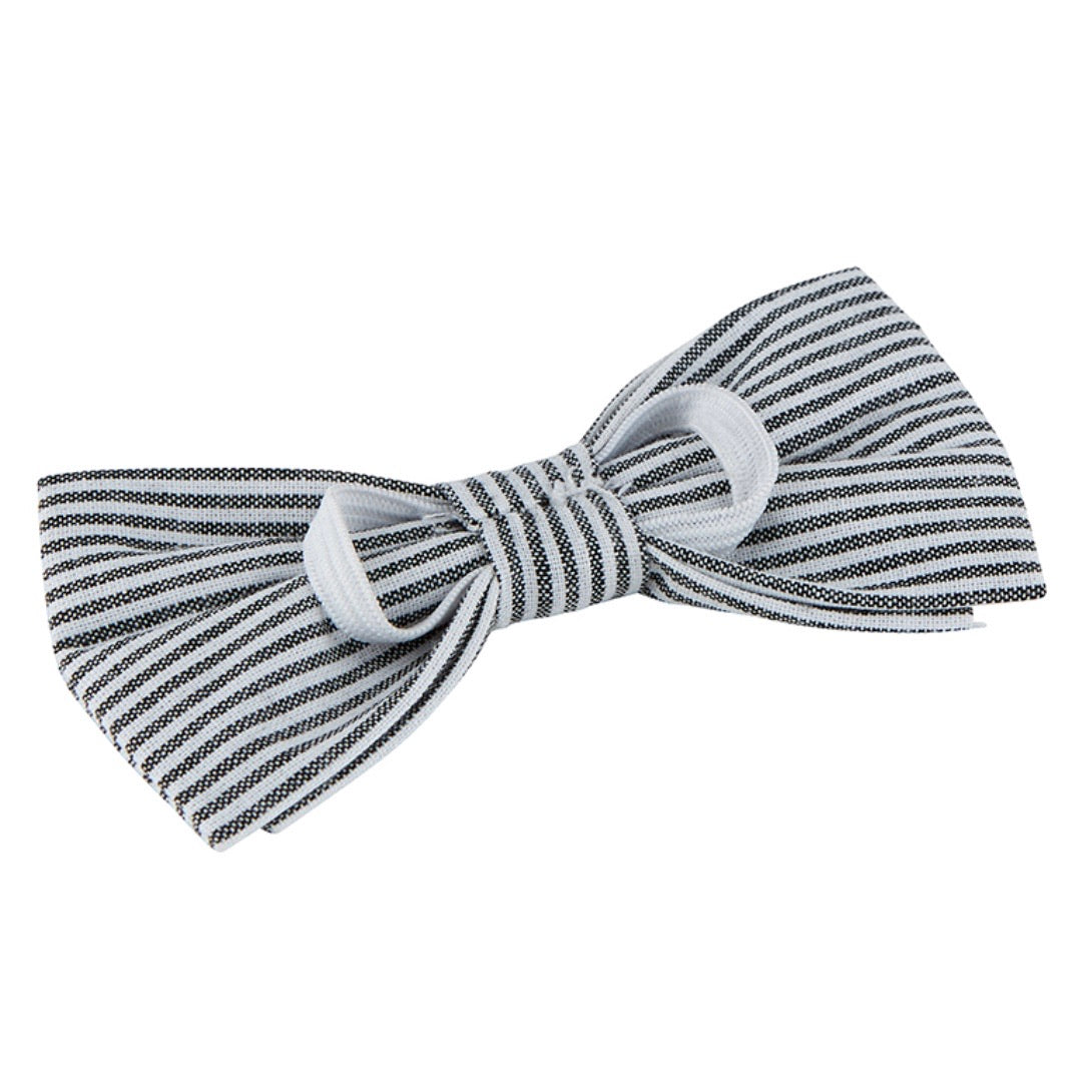 Pet Bow Tie - Grey Stripe