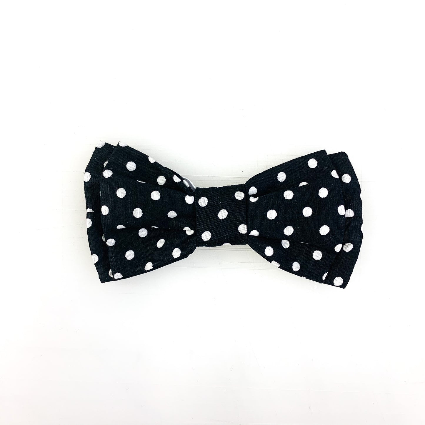 Pet Bow Tie - Black Polka Dot