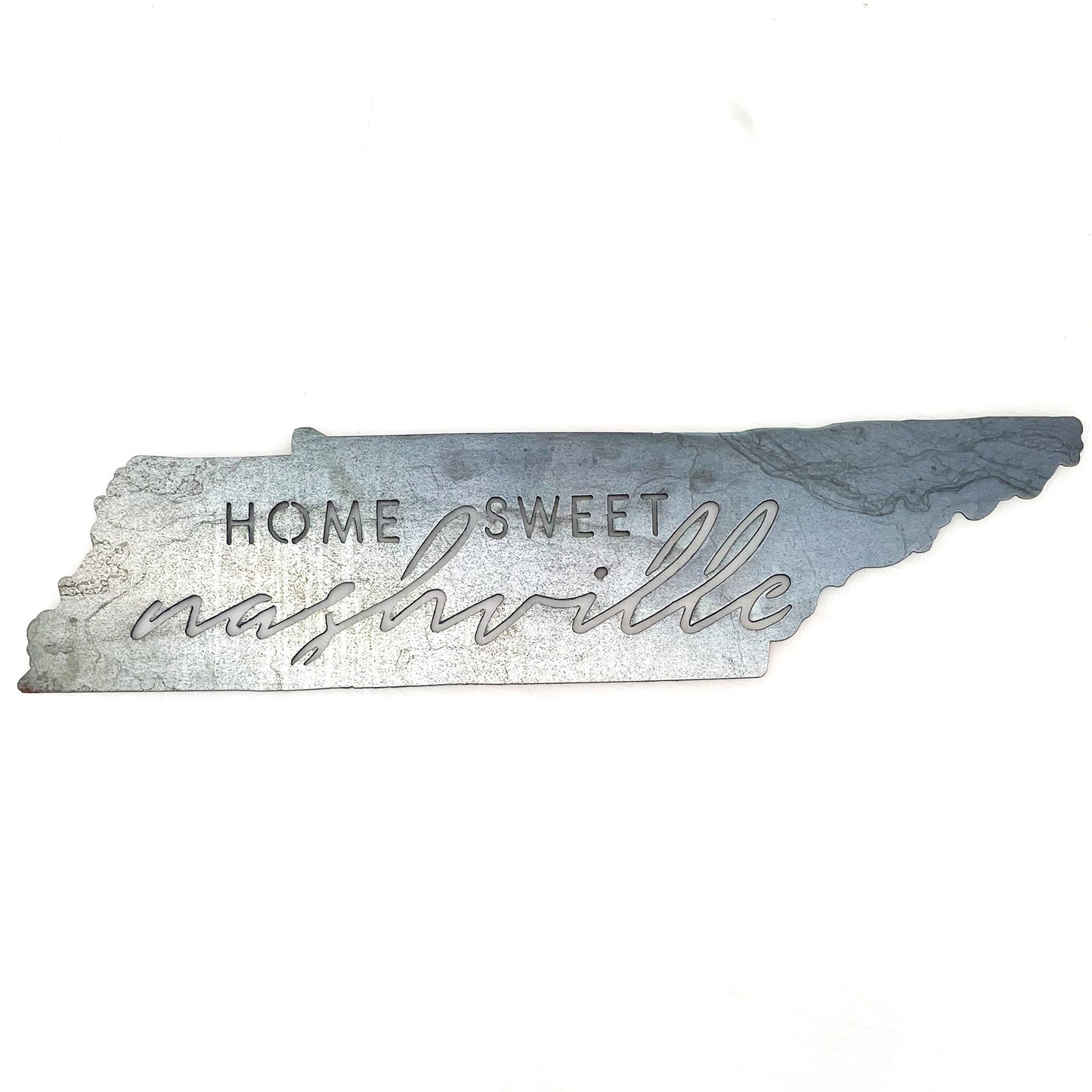 Home Sweet Nashville Raw Metal Sign