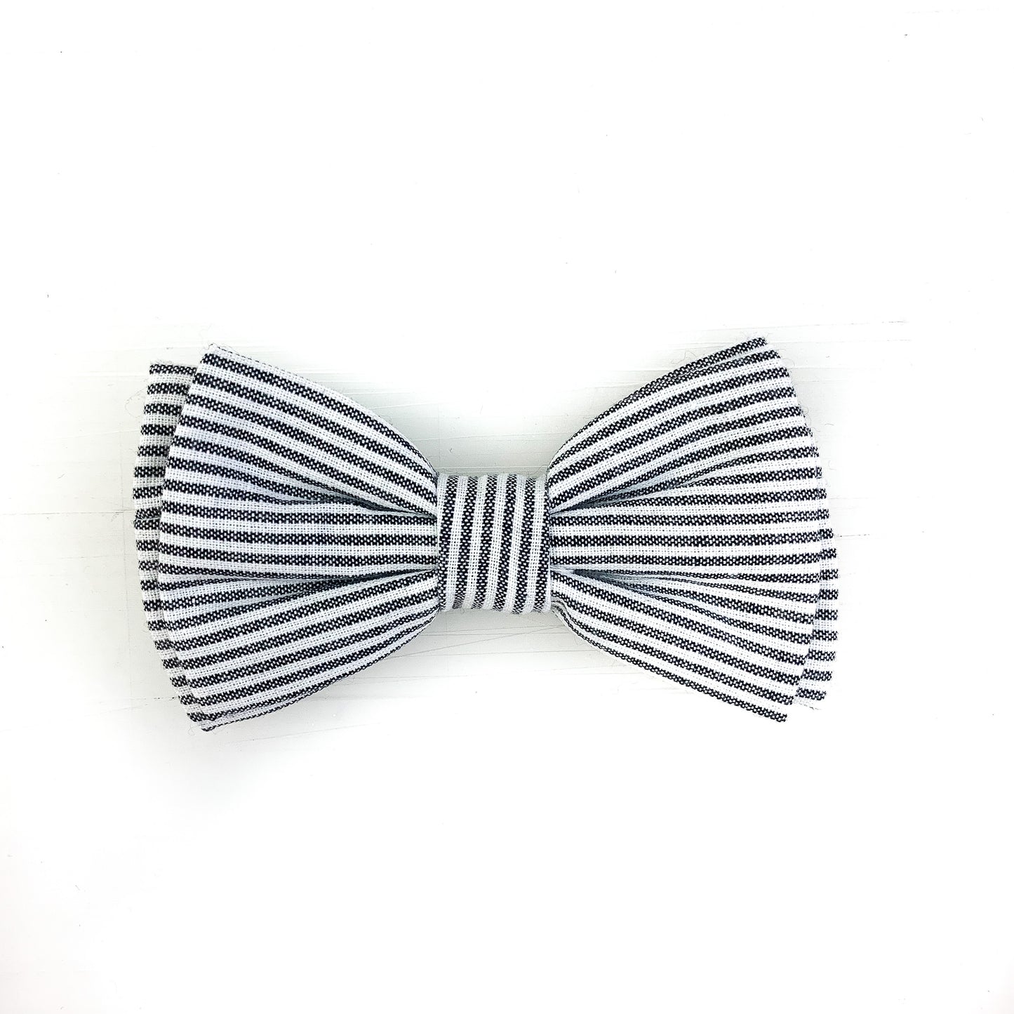 Pet Bow Tie - Grey Stripe