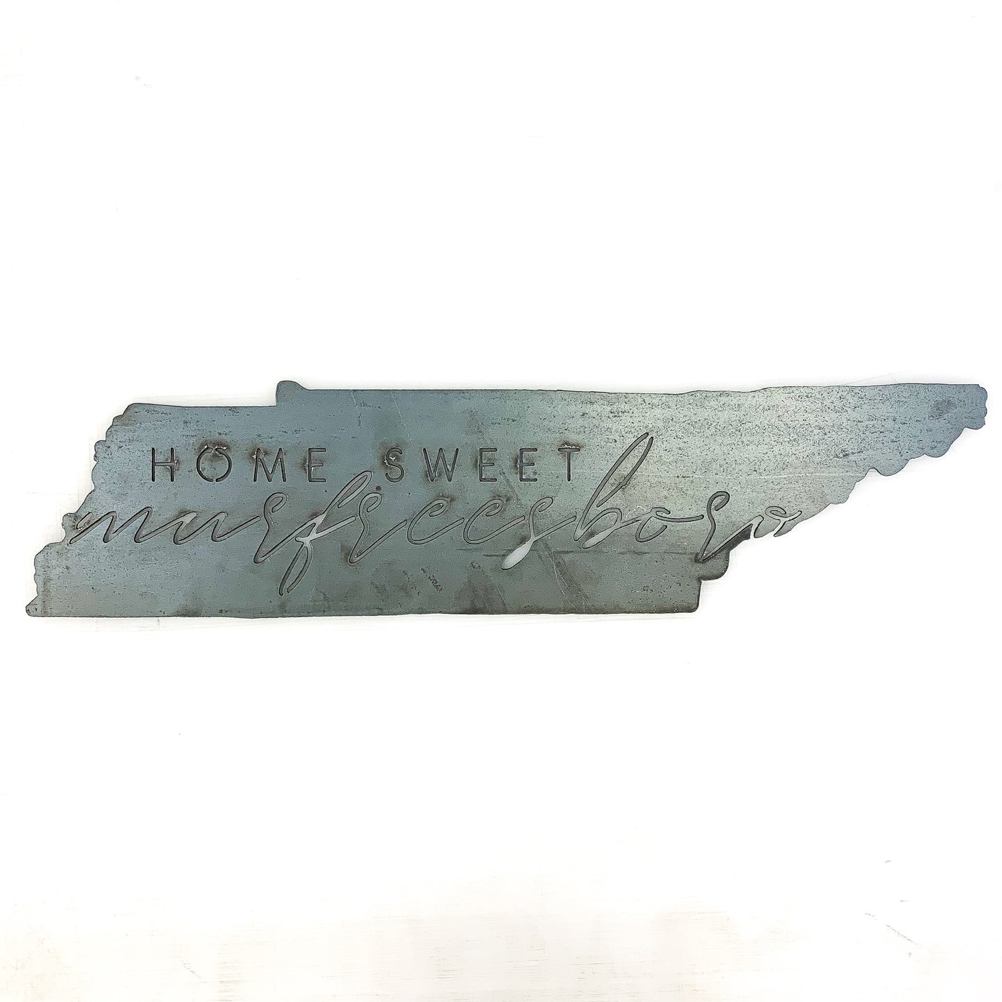 Home Sweet Murfreesboro Raw Metal Sign