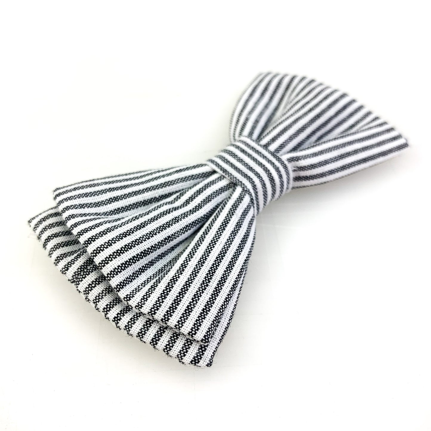 Pet Bow Tie - Grey Stripe