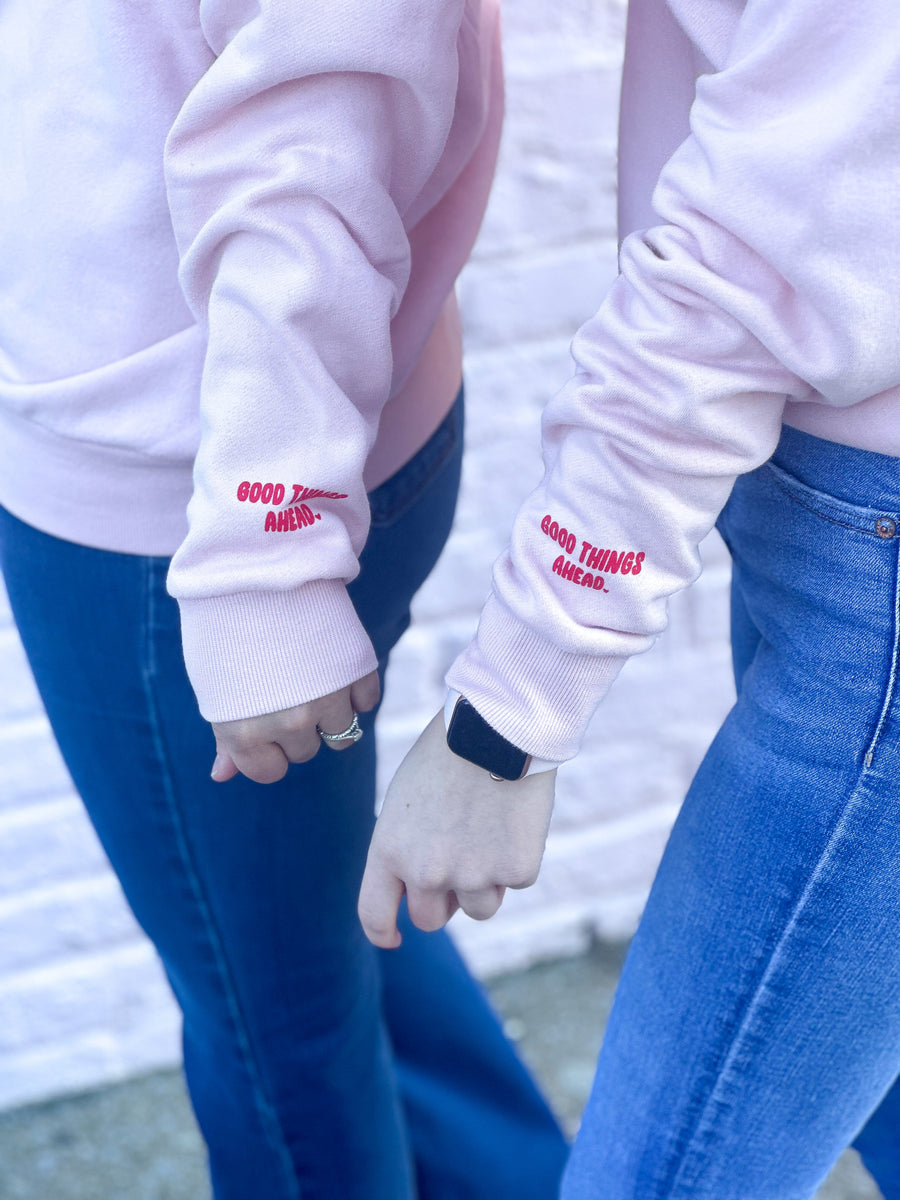 Faded pink online sweatshirt