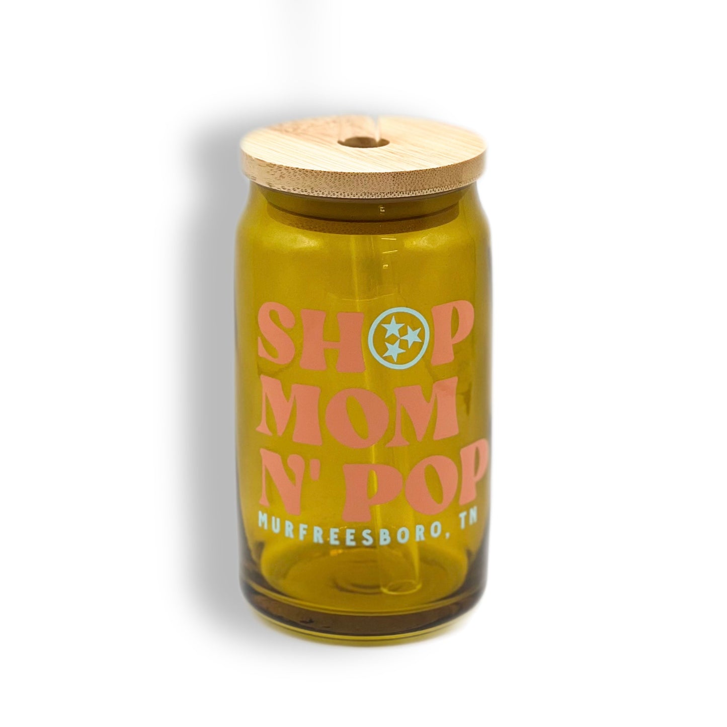 Shop Mom & Pop© Amber Glass Tumbler