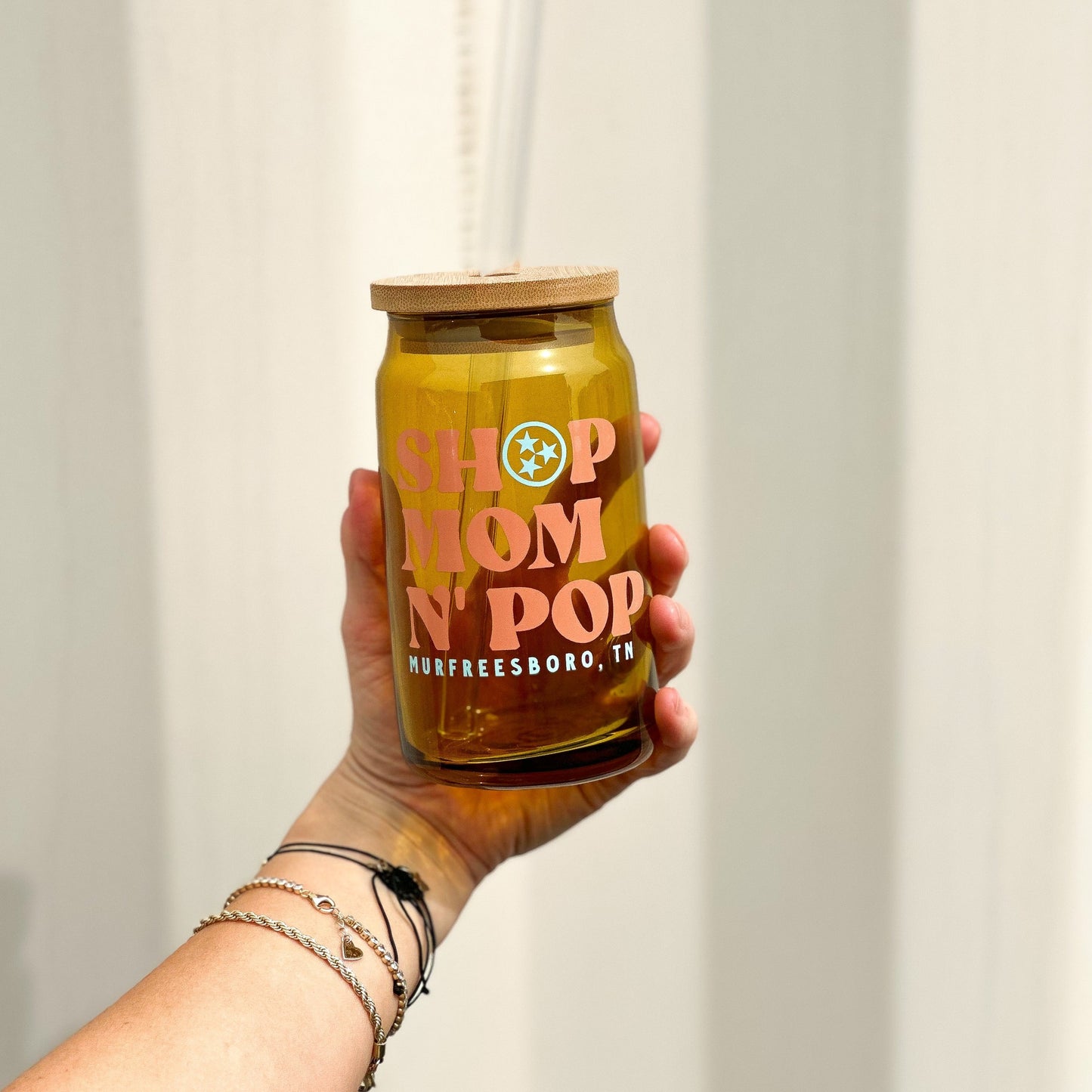 Shop Mom & Pop© Amber Glass Tumbler