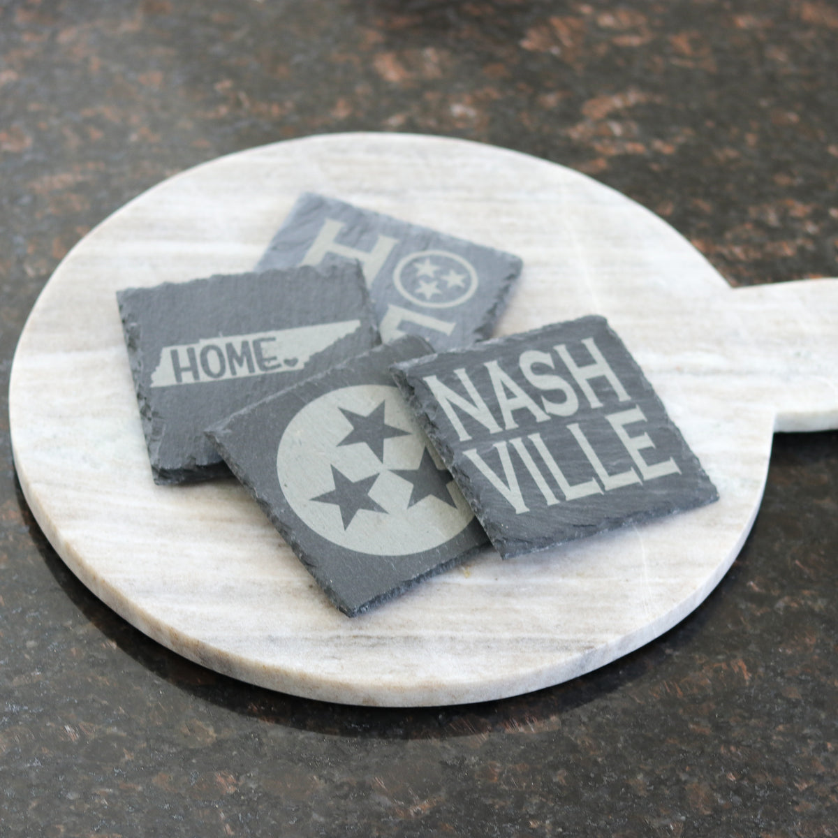 set of 4 Star wars themed slate coasters