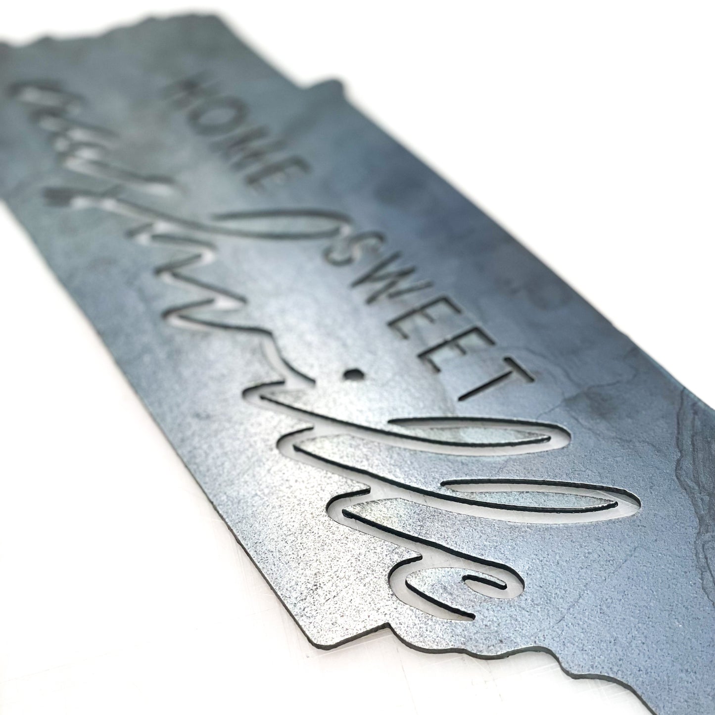 Home Sweet Nashville Raw Metal Sign