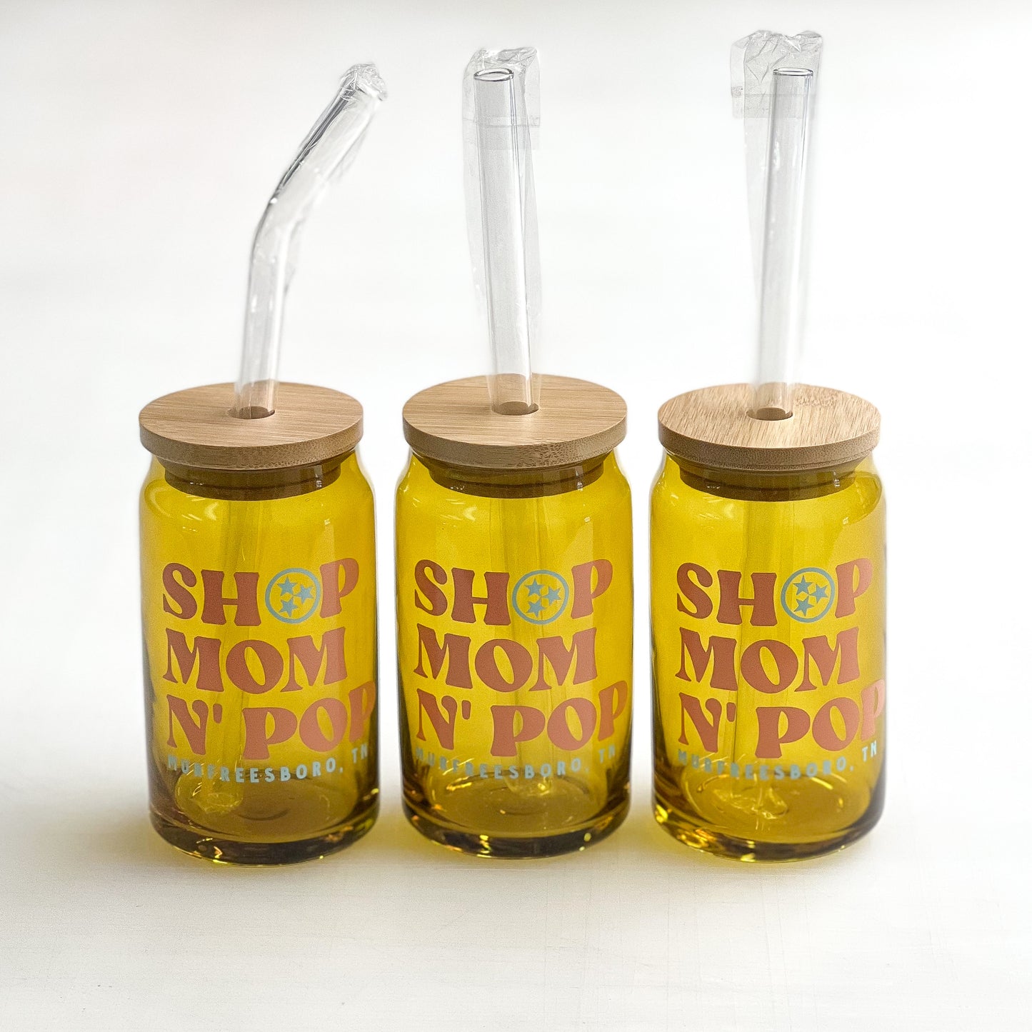 Shop Mom & Pop© Amber Glass Tumbler