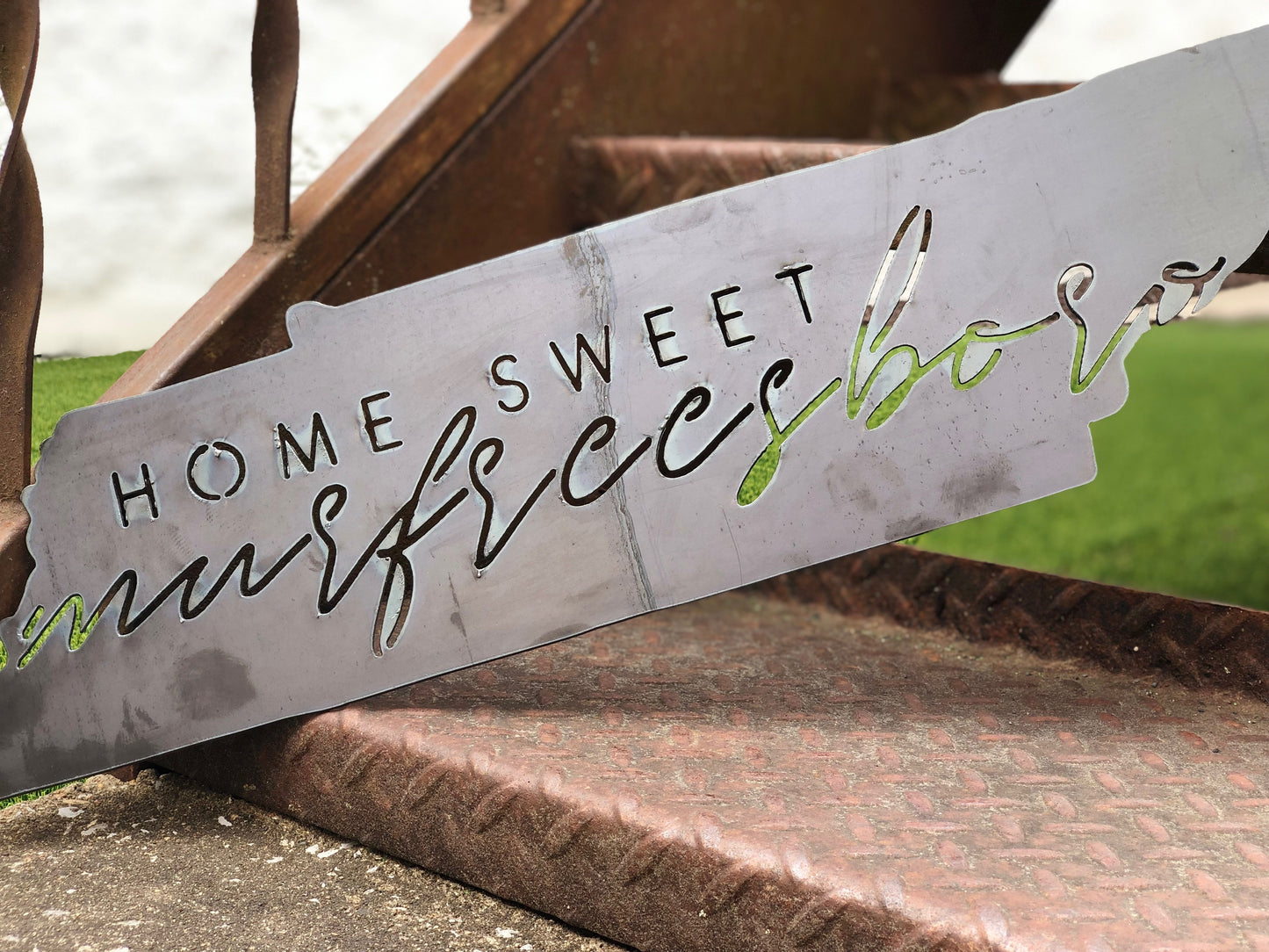 Home Sweet Murfreesboro Raw Metal Sign