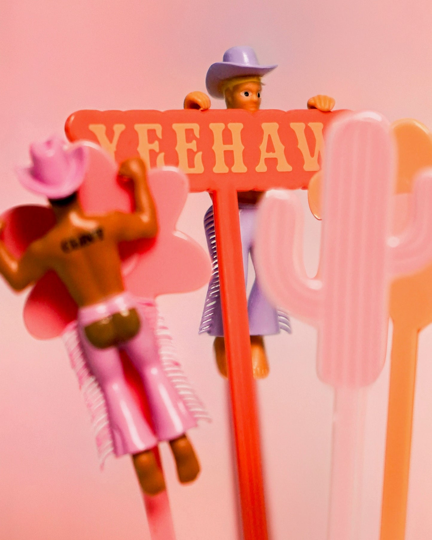 Western Drink Chaps Drink Markers-4 Pack