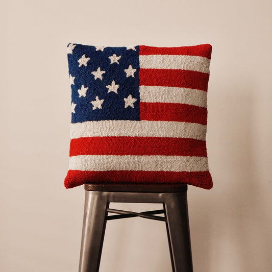 USA American Flag Hook Pillow