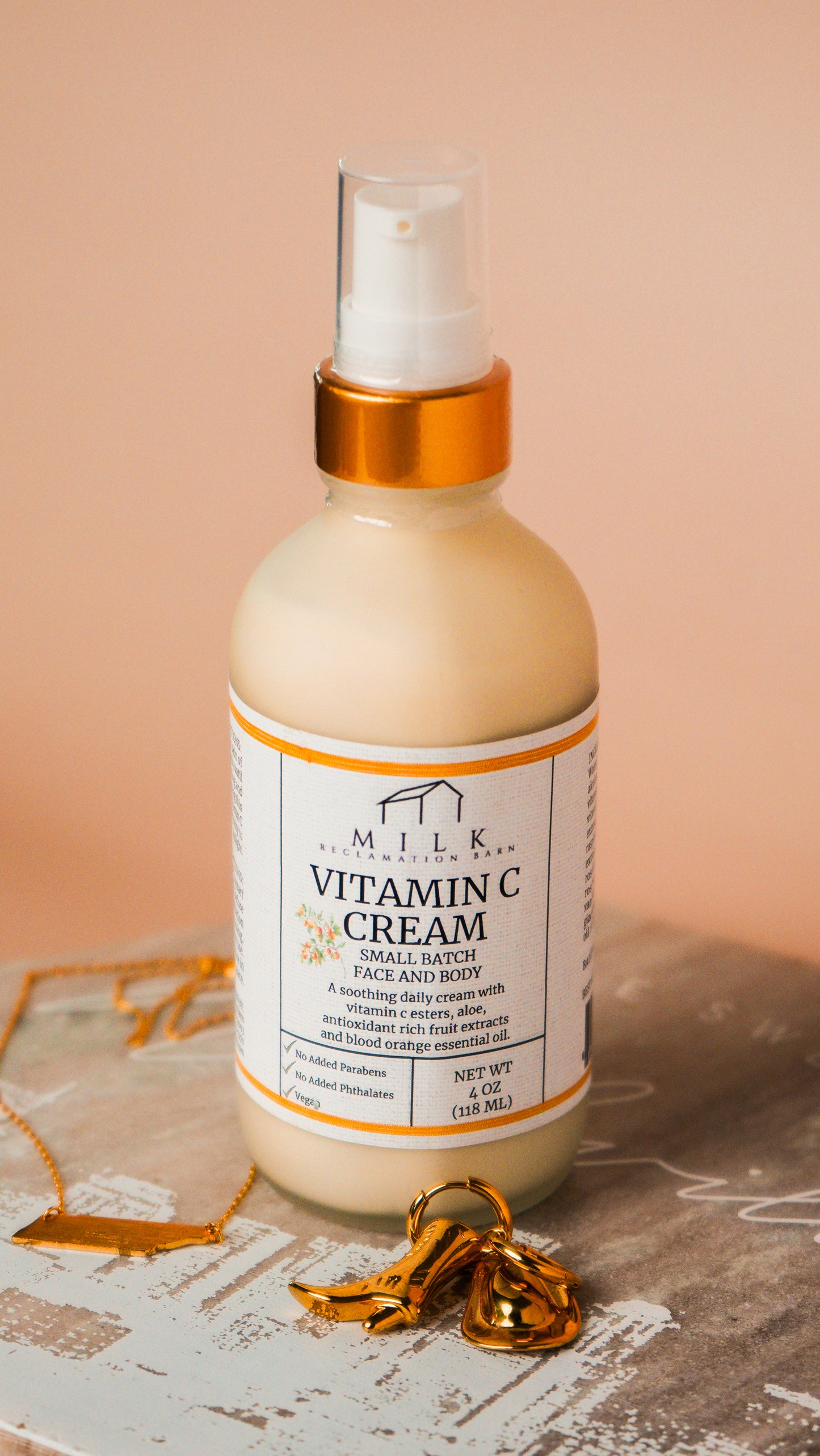 Vitamin C Cream with Blood Orange Essential Oil - 3.9 oz