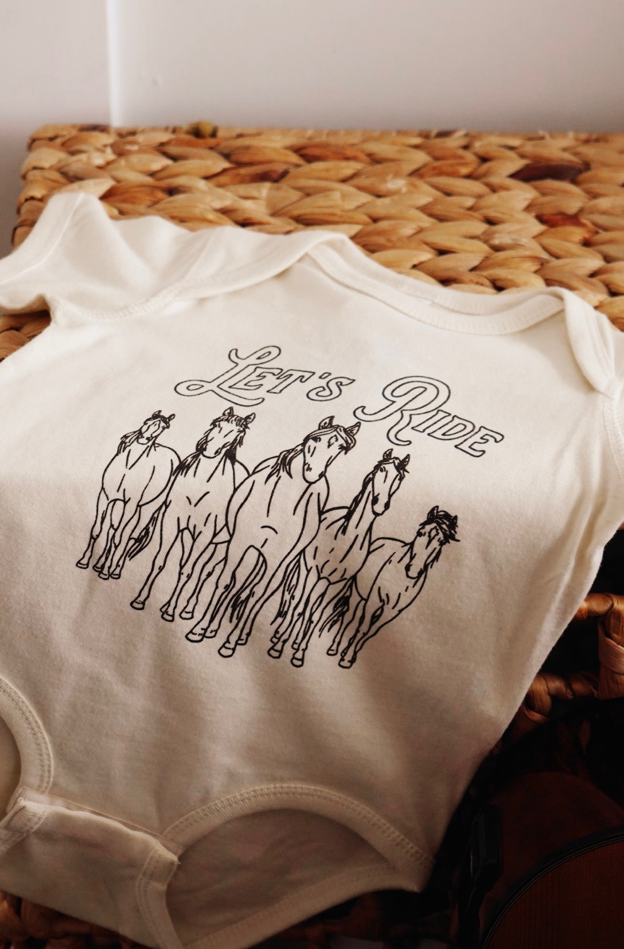 Let's Ride Onesie [Natural]