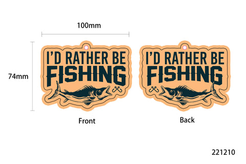 I'd Rather Be Fishing Air Freshener