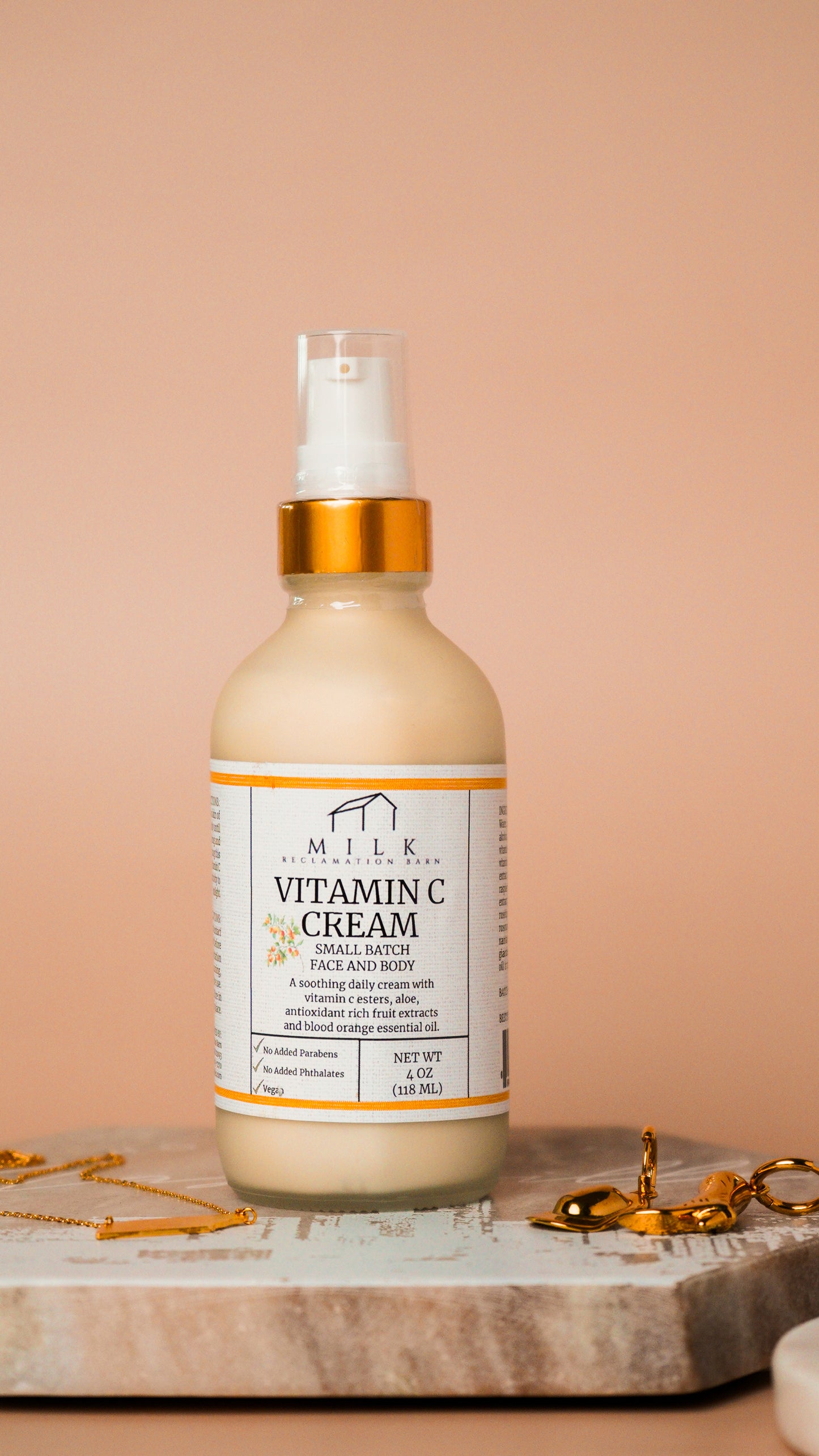 Vitamin C Cream with Blood Orange Essential Oil - 3.9 oz