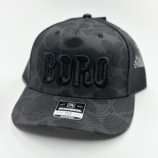 Boro 3D Classic Trucker Hat [Black Camo]