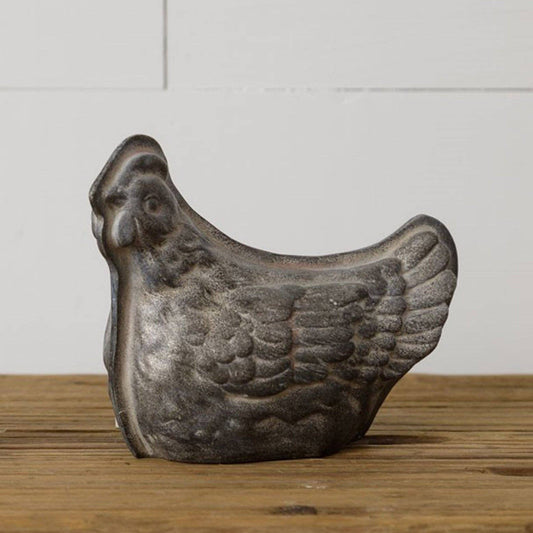 Chicken Hen Cast Resin Table Decor