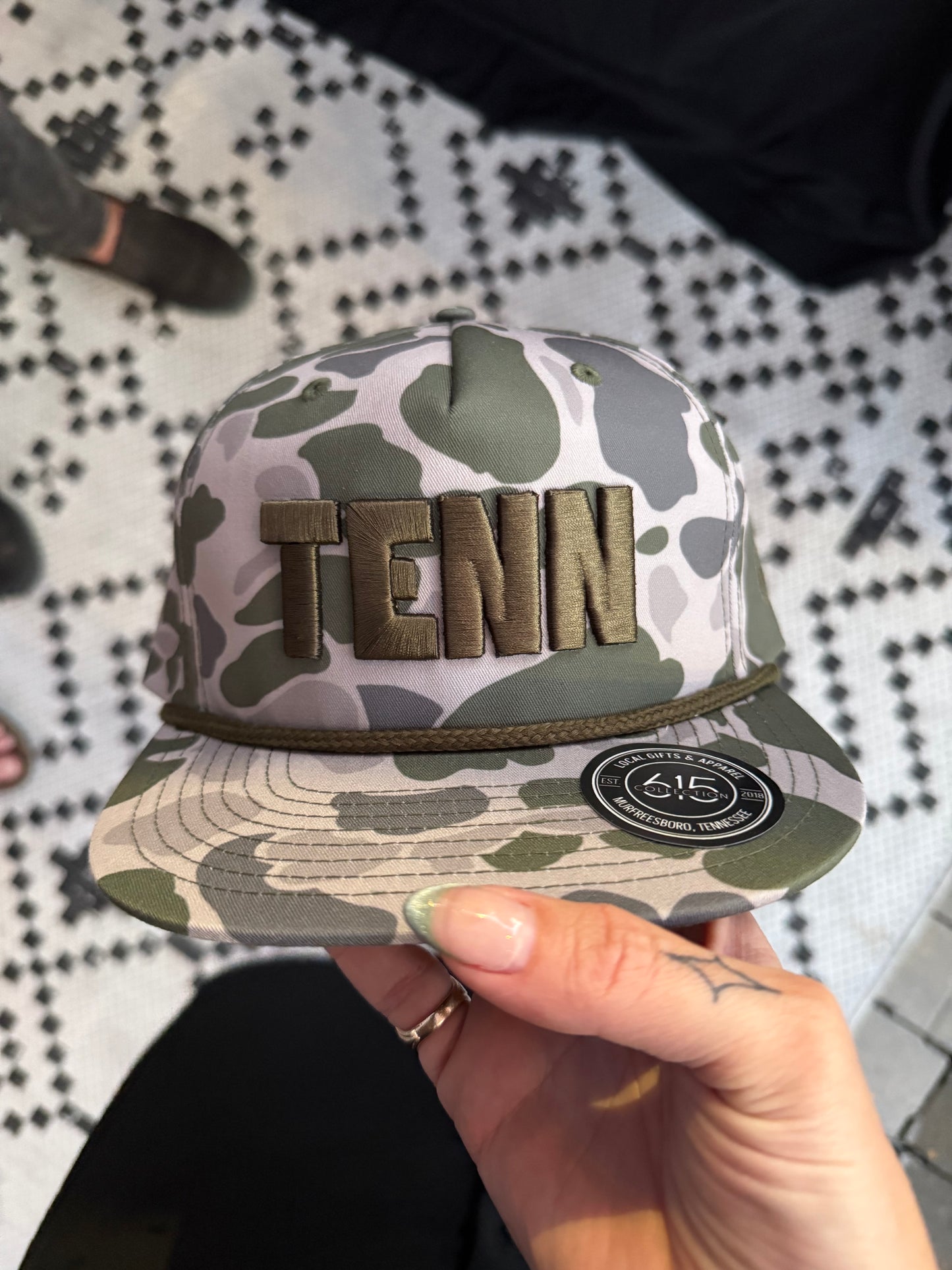 Tenn 3D Gramps Flatbill Cap [Marsh Duck Camo/Olive]
