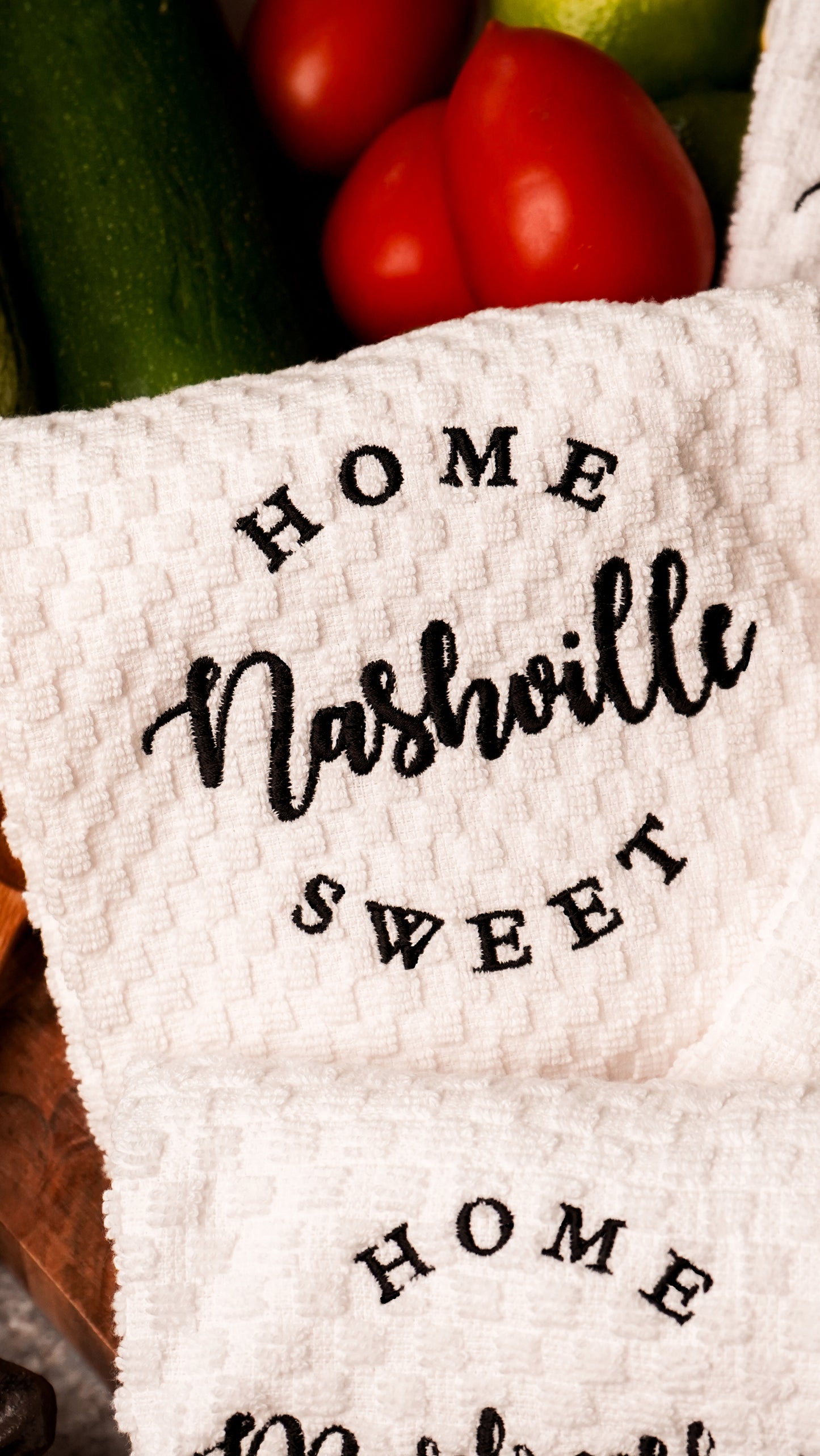 Home Sweet Nashville Tea Towel | Waffle Kitchen Towel