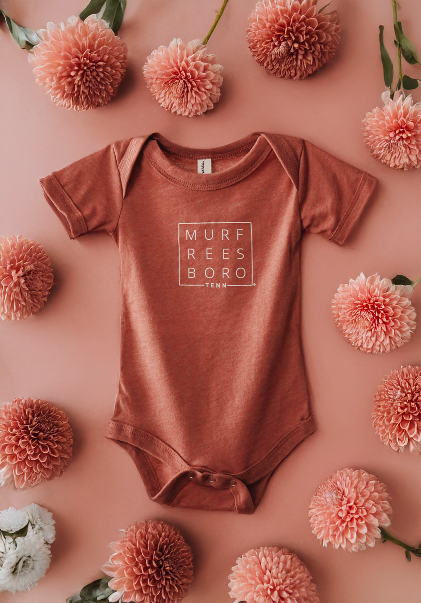 Murfreesboro Square© Baby Onesie [Mauve]