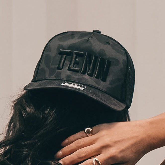 Tenn 3D Classic Trucker Hat [Black Camo]