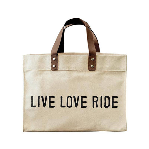 Face to Face Mini Canvas Tote - Live Love Ride