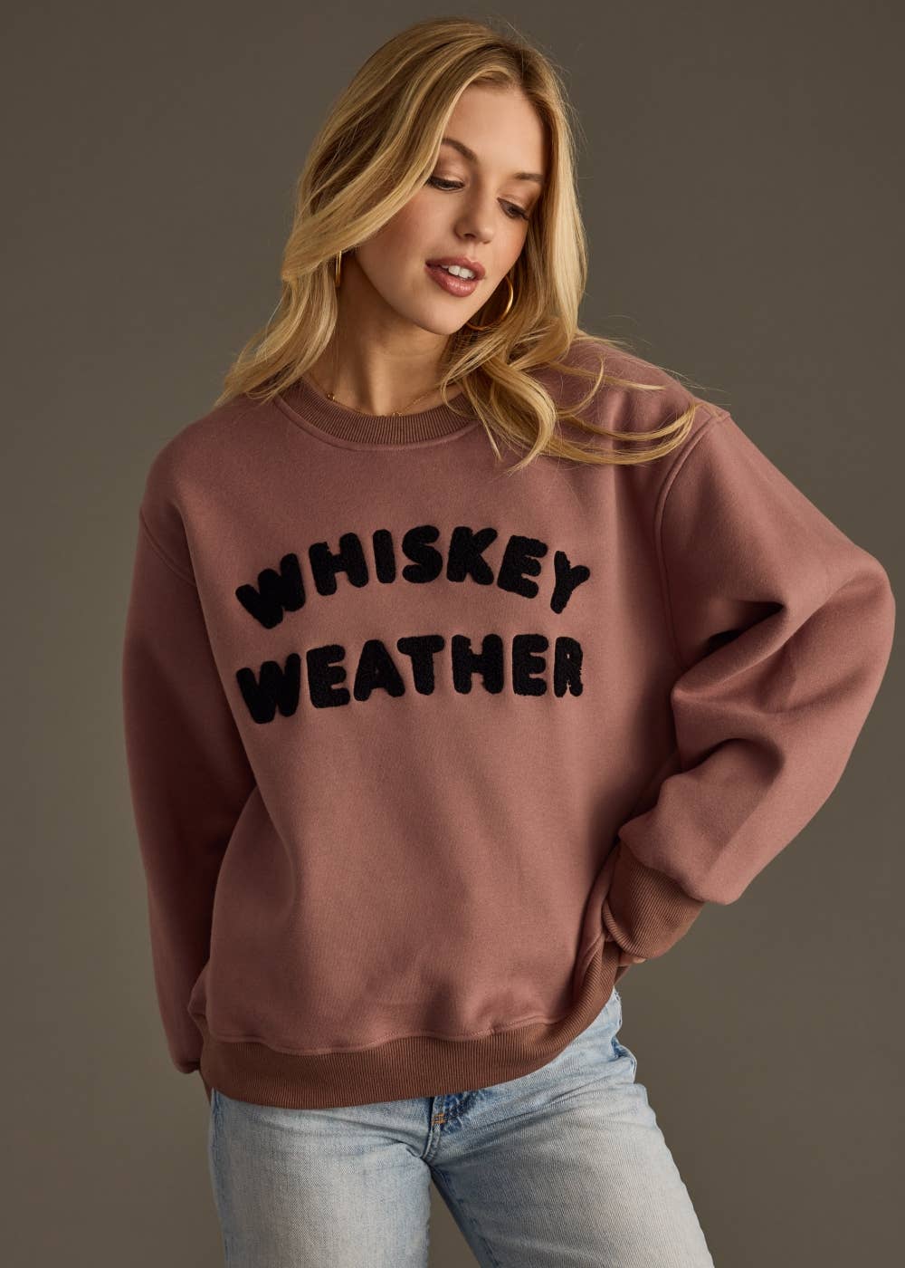 Whiskey Weather Sweatshirt [Mocha]