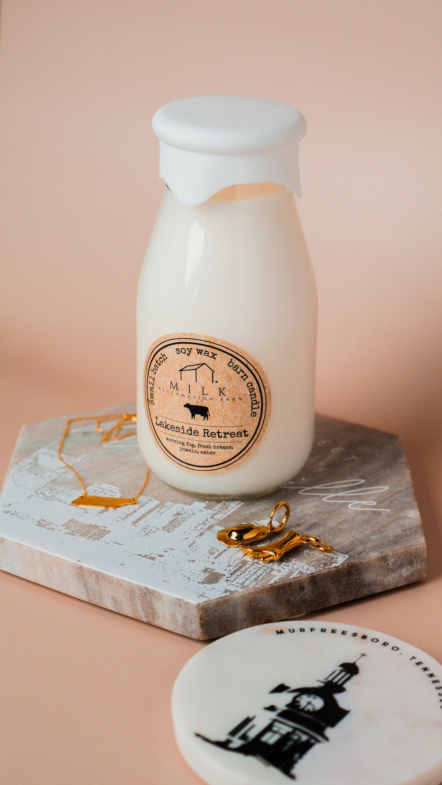 Lakeside Retreat | Soy Milk Bottle Candle