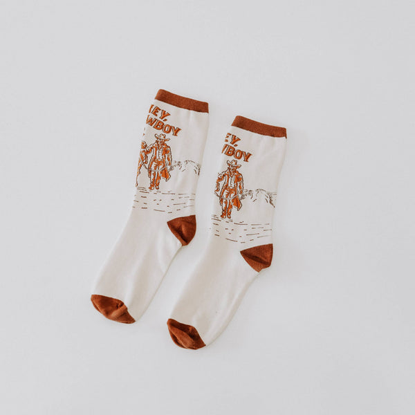 Hey Cowboy Unisex Socks